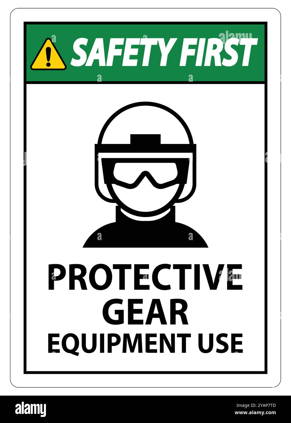 Verwendung von Sicherheits- oder Schutzausrüstung und Ausrüstung Stock Vektor