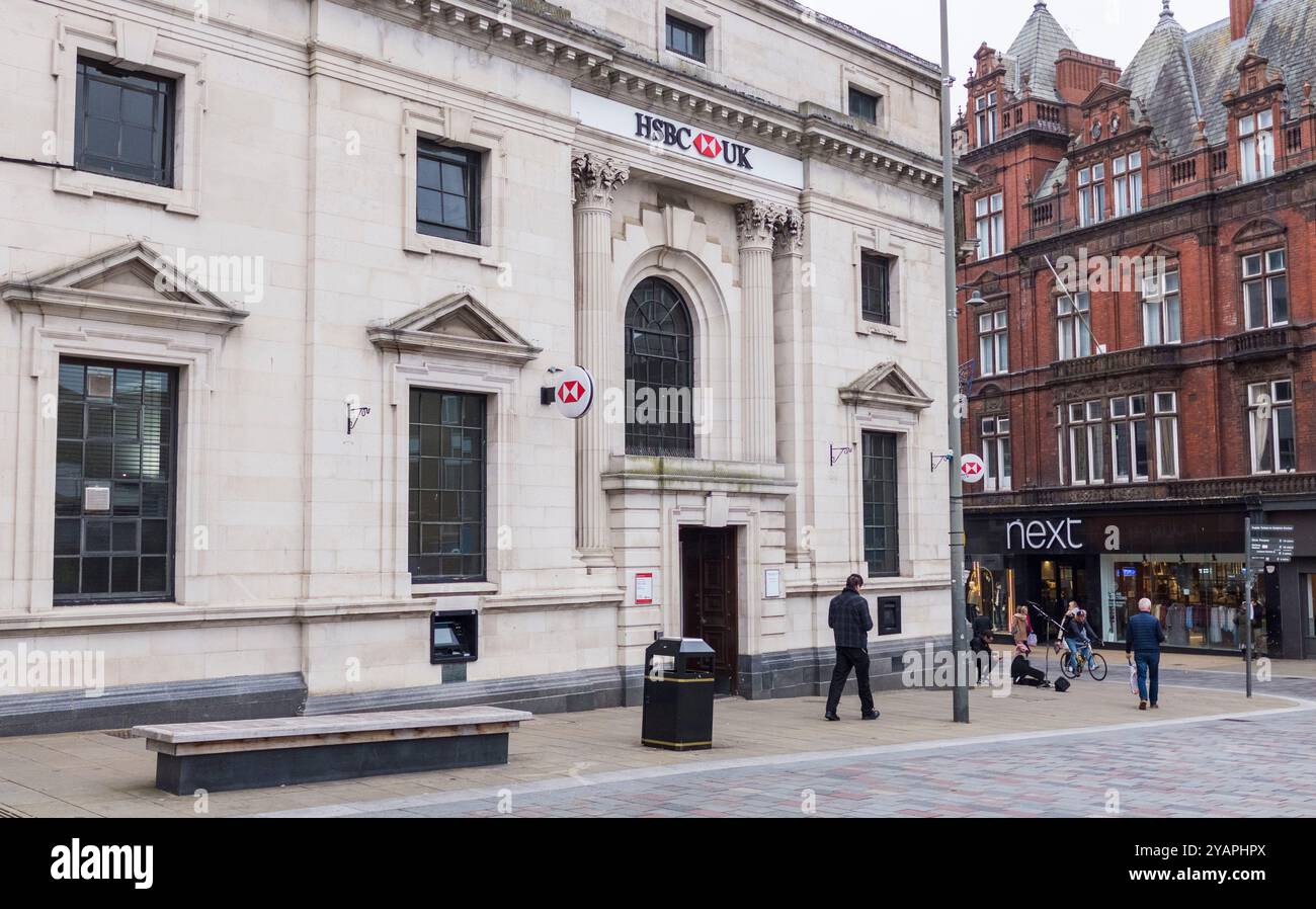 HSBC Bank in Prospect Place, Darlington, England, Großbritannien Stockfoto