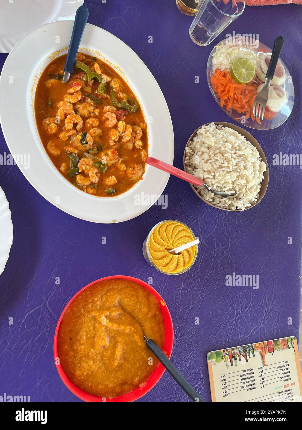 moqueca de Camarao em aracaju - Smartphone-aufgenommenes Stockfoto