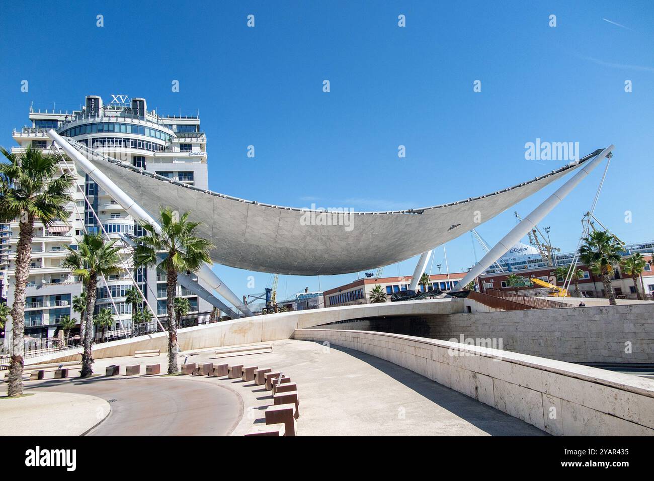 Veliera Project, Architekturarbeit im Zentrum von Durres Stockfoto