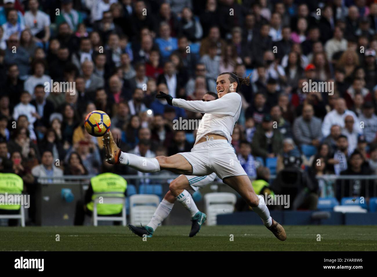 MADRID, SPANIEN - 21. JANUAR: Gareth Bale von Real Madrid im Spiel der La Liga zwischen Real Madrid und Deportivo in Santiago Bernabeu Sta Stockfoto