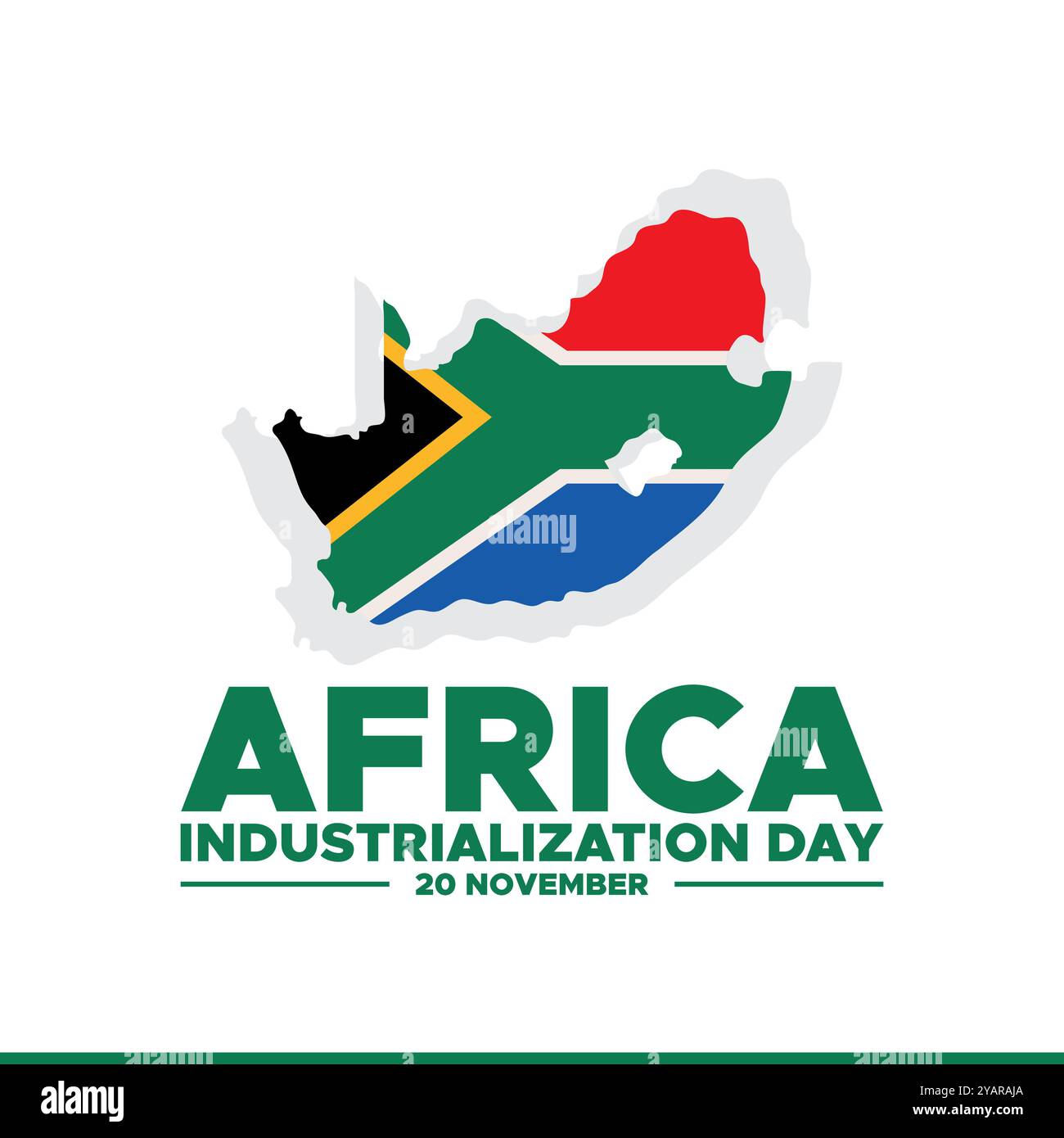 Afrika-Industrialisierungstag, 20. November, Vektor-Illustration zum Thema Afrika-Industrialisierungstag am 20. November. Stock Vektor