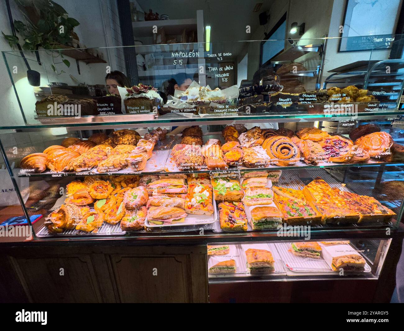Alma Nomad Bakery, Madrid, Spanien Stockfoto