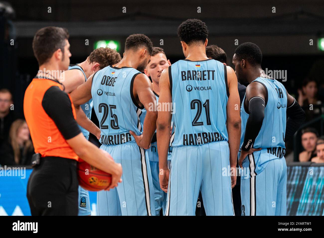 Veolia Towers Hamburg Beim Huddle GER Veolia Towers Hamburg Vs U BT 