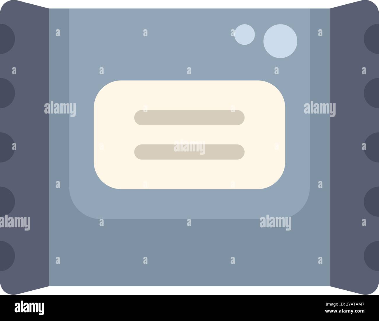 Versiegelte Verpackung mit leerem Etikett wird für den Versand vorbereitet Stock Vektor