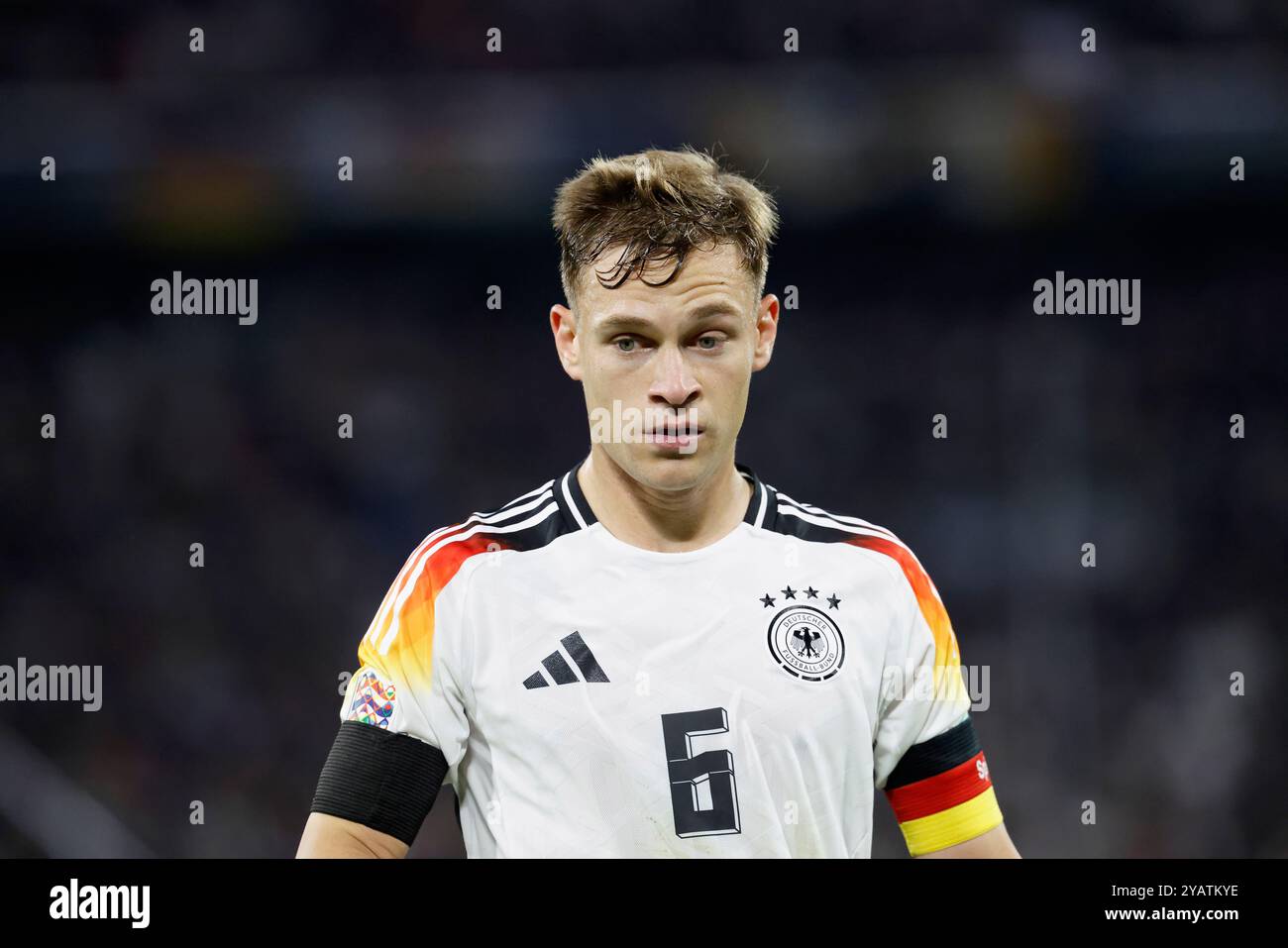 München, Deutschland. Oktober 2024. GER, München, UEFA Nations League, Fußball, Deutschland - Niederlande, Allianz-Arena, 14. Oktober 2024, Ligaspiel, Gruppe A3, Männer, Staffel 2024/25 Joshua Kimmich (Deutschland, 6) Credit: HMB Media/Alamy Live News Stockfoto