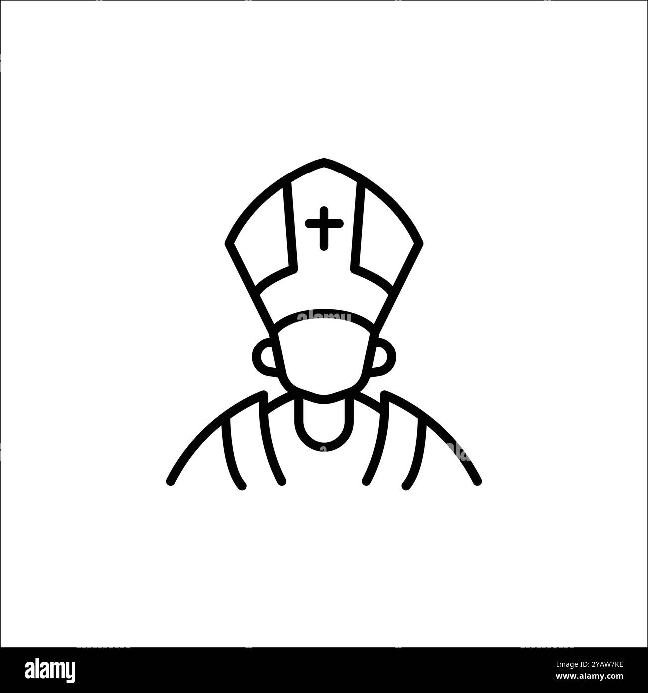 Papst-Symbol Stock Vektor