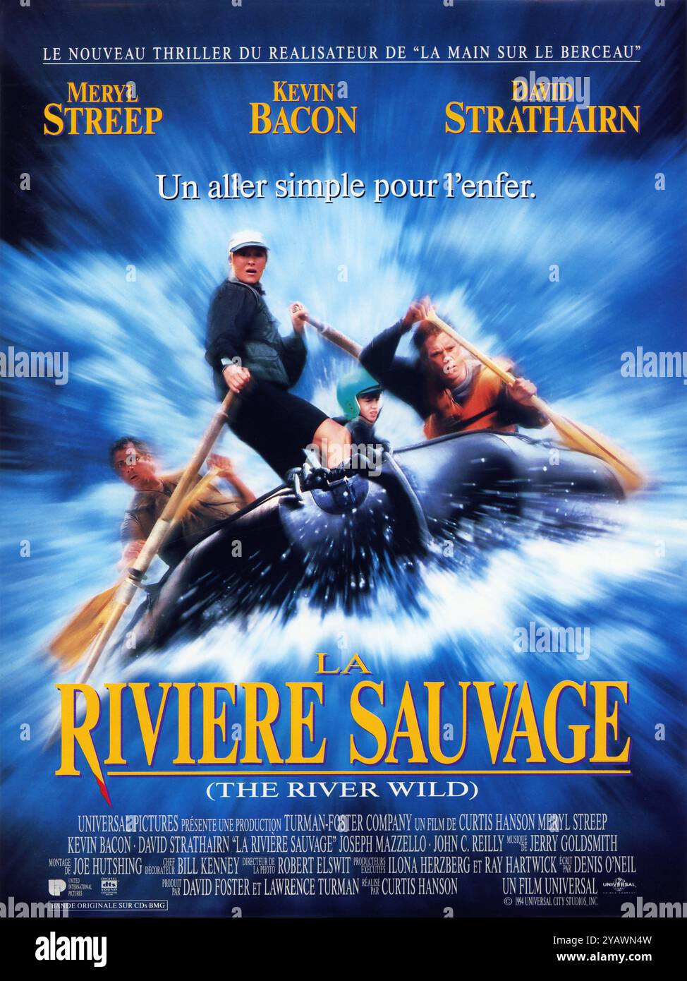 The River Wild Year : 1994 USA Regie : Curtis Hanson französisches Poster Stockfoto