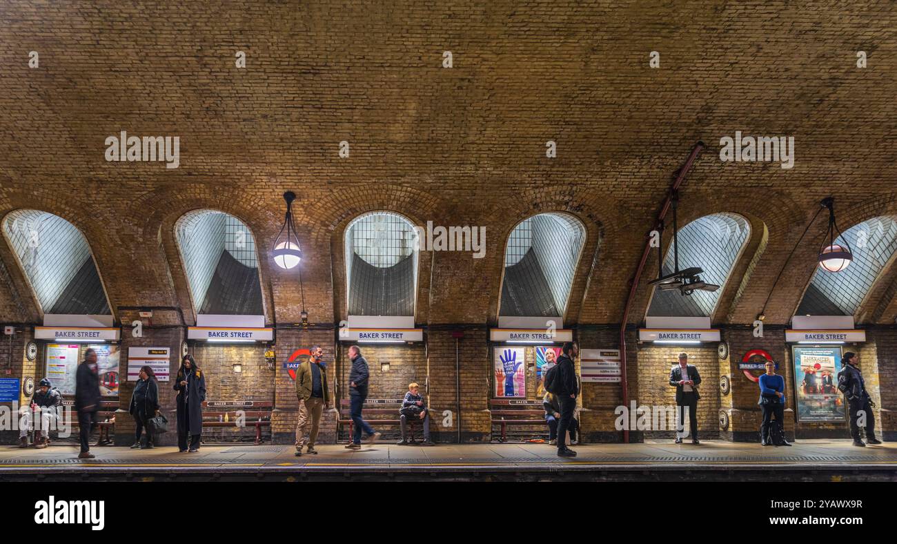 U-Bahn-Station Baker Street in London Stockfoto