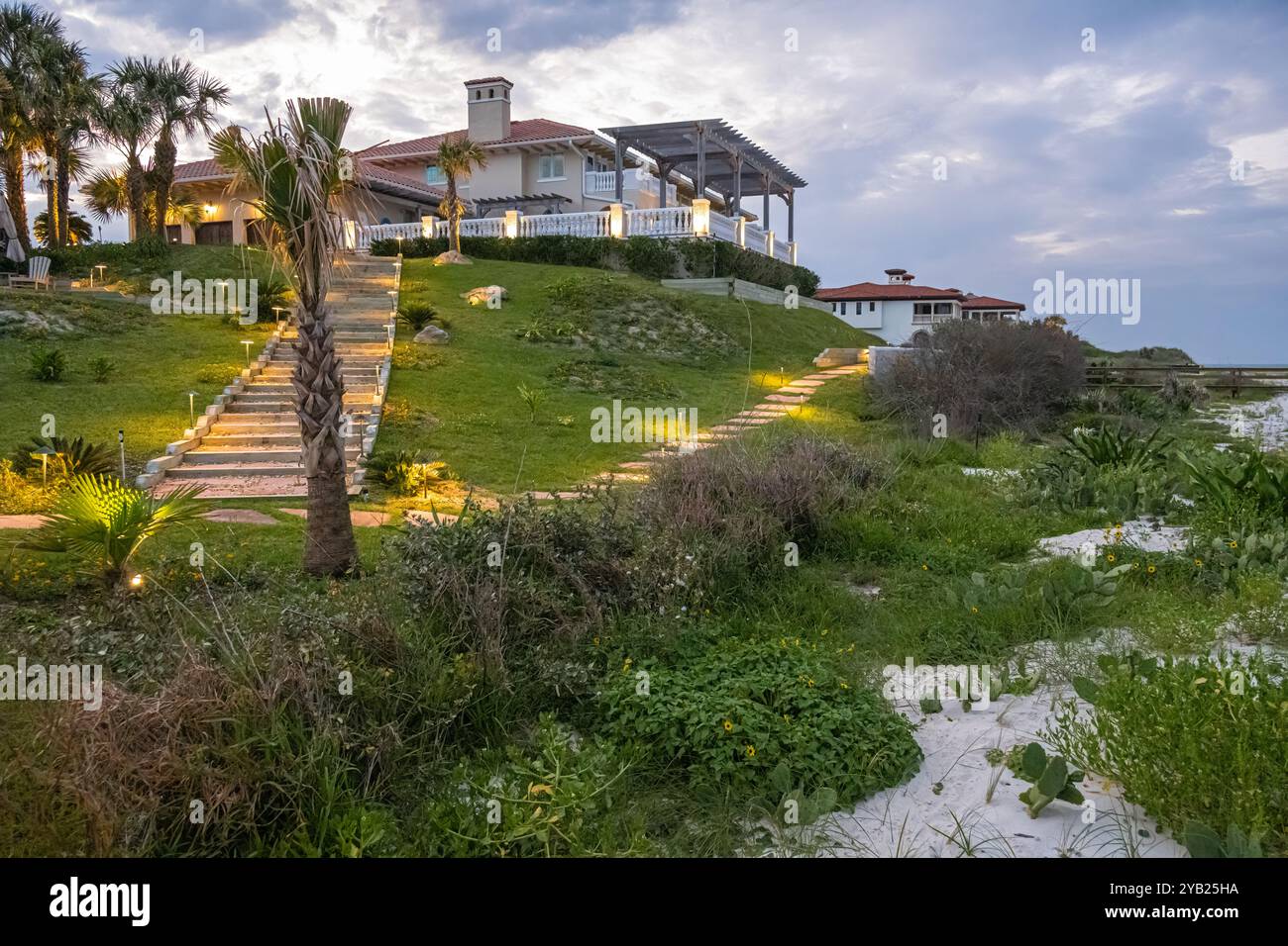 Luxuriöse Residenz am Meer am Mickler Beach in Ponte Vedra Beach, Florida. (USA) Stockfoto