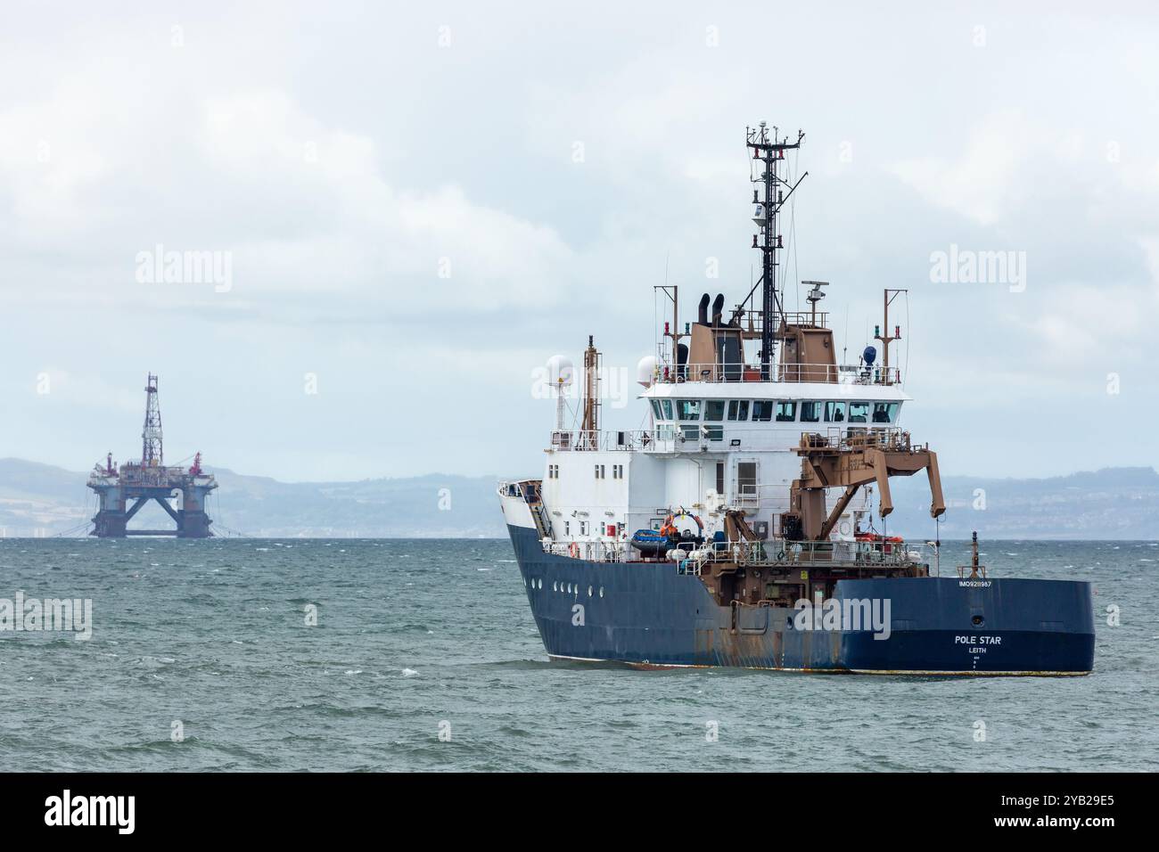 NLV Pole STAR das Schiff dient in erster Linie als Boje-Tender, hat aber auch eine Nebenrolle im Transport als Leuchtturm-Tender Stockfoto