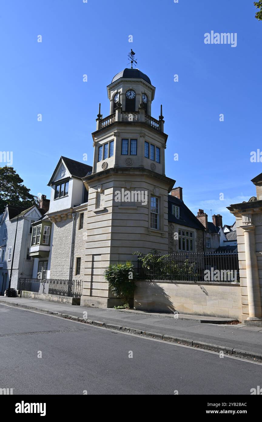 Siew-Sngiem Clock Tower, Harris Manchester College, Mansfield Road, Oxford Stockfoto