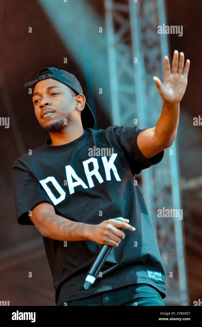 Kendrick Lamar, V2013, Hylands Park, Chelmsford, Essex, Großbritannien - 18. August 2013 Stockfoto