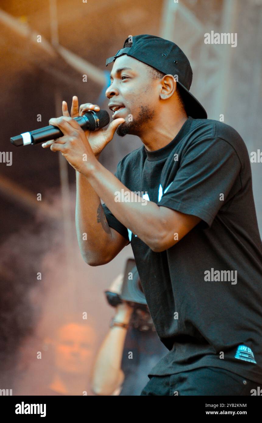 Kendrick Lamar, V2013, Hylands Park, Chelmsford, Essex, Großbritannien - 18. August 2013 Stockfoto