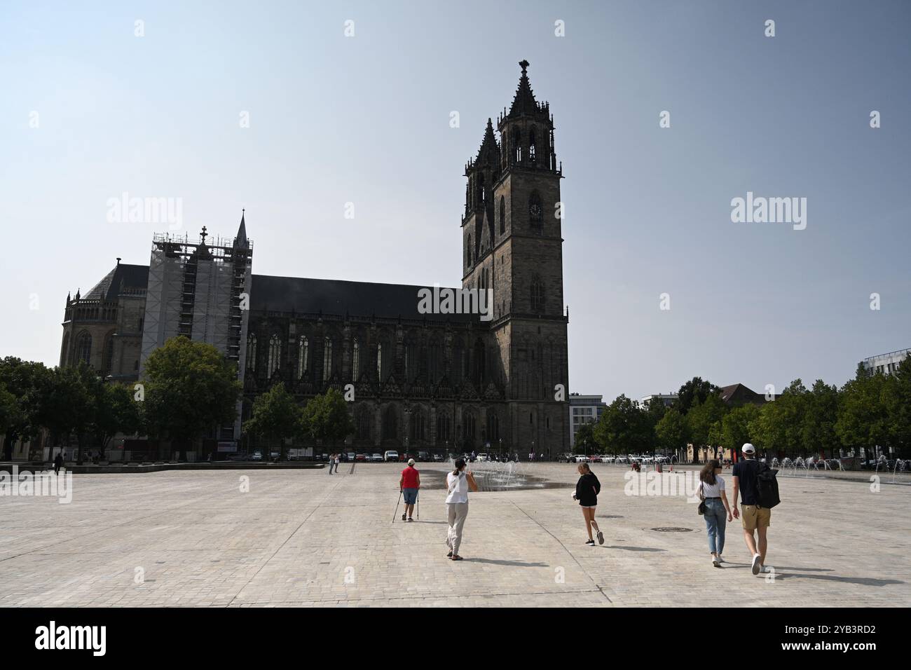 Magdeburg, Deutschland – 23. August 2024: Magdeburger Dom, Dom der Heiligen Maurice und Katharina in Magdeburg Stockfoto