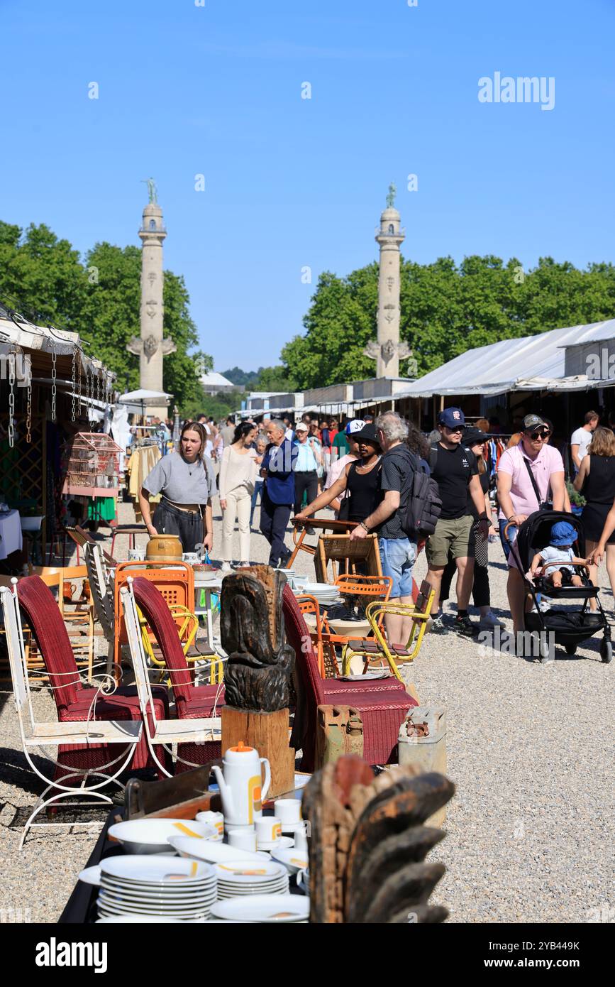 Freizeit- und Entspannungszeit in der Nähe des Flusses Garonne in Bordeaux. Bordeaux, Gironde, Nouvelle Aquitaine, Frankreich, Europa. Foto: Hugo Martin/Al Stockfoto