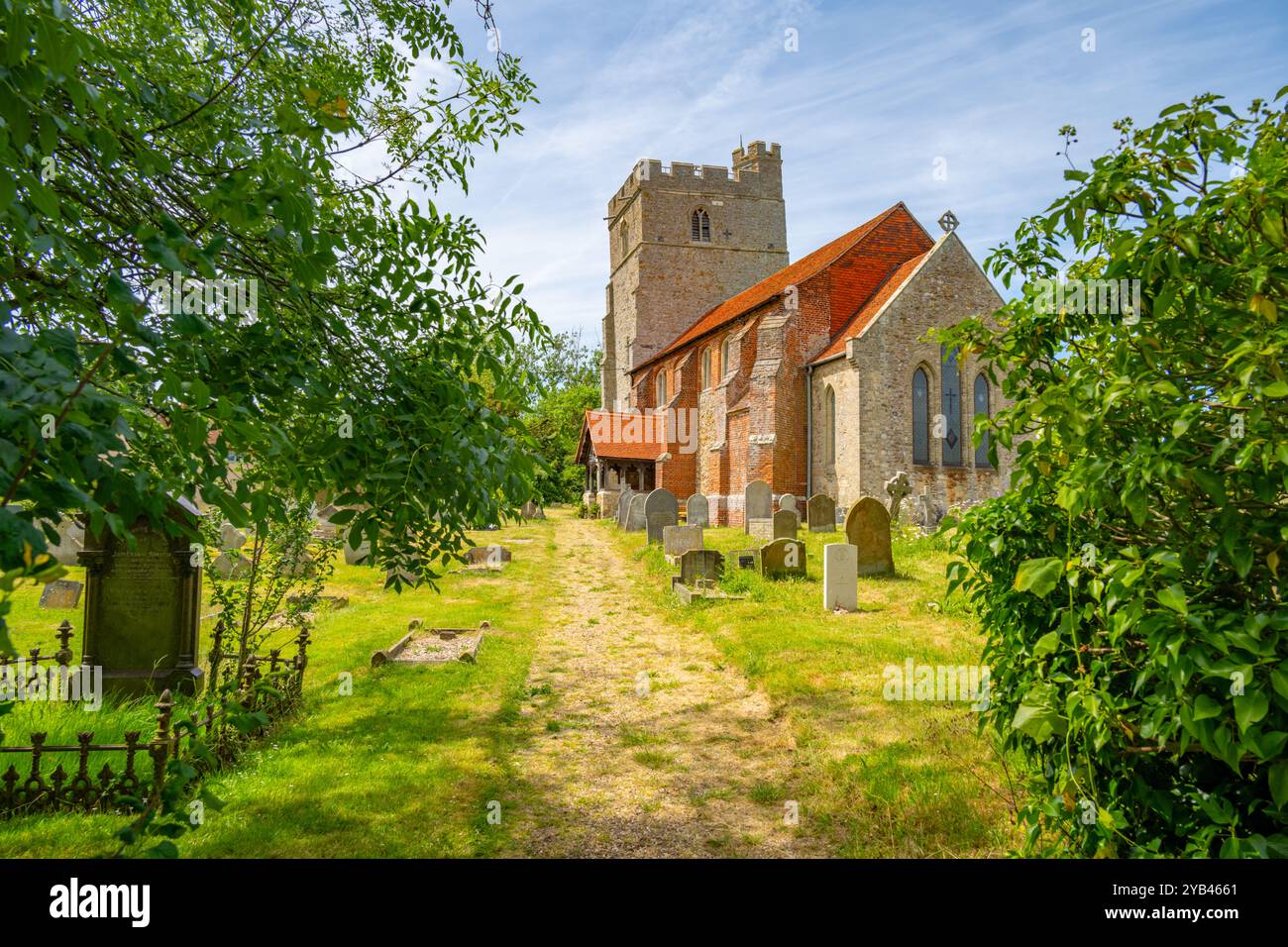 St. MaryÕs die Pfarrkirche Peldon, ein Dorf südlich von Colchester, Essex. Stockfoto