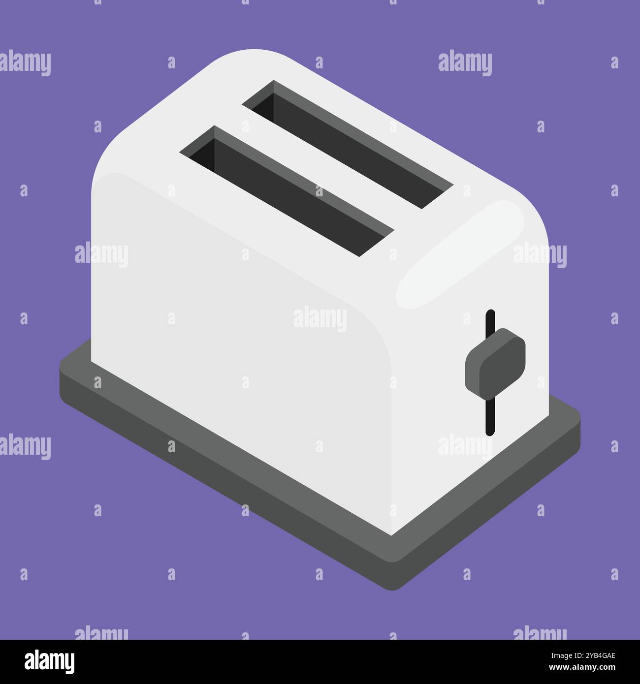 Vektorsymbol für elektrischen Toaster. Abbildung: Brottoaster. Kochnische Toaster Stock Vektor Vektorsymbol für elektrischen Toaster. Abbildung: Brottoaster. Kochnische Toaster Stock Vektor