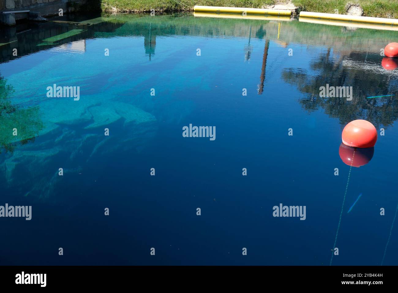 Das blaue Loch von Santa Rosa, New Mexico Stockfoto