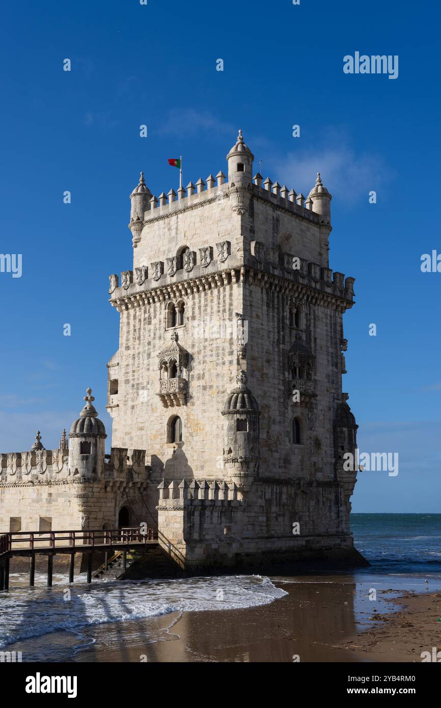 Torre de Belem (Torre de Belem) in Lissabon, Portugal Stockfoto