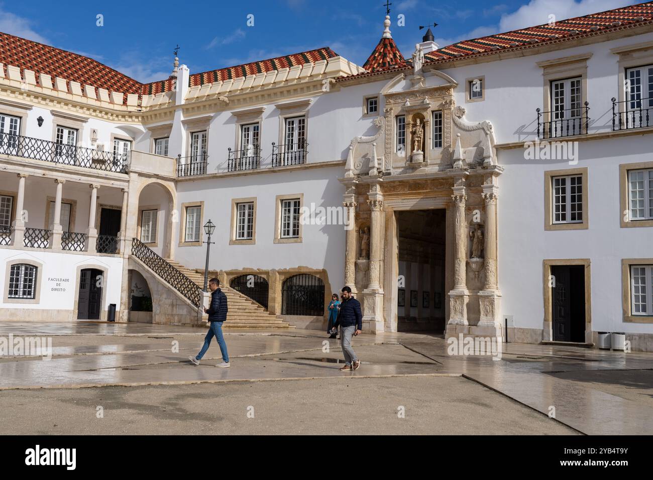 Universität von Coimbra in Portugal Stockfoto