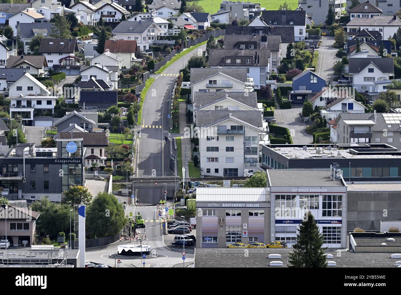 Entwicklung von Wohnblocks Stockfoto