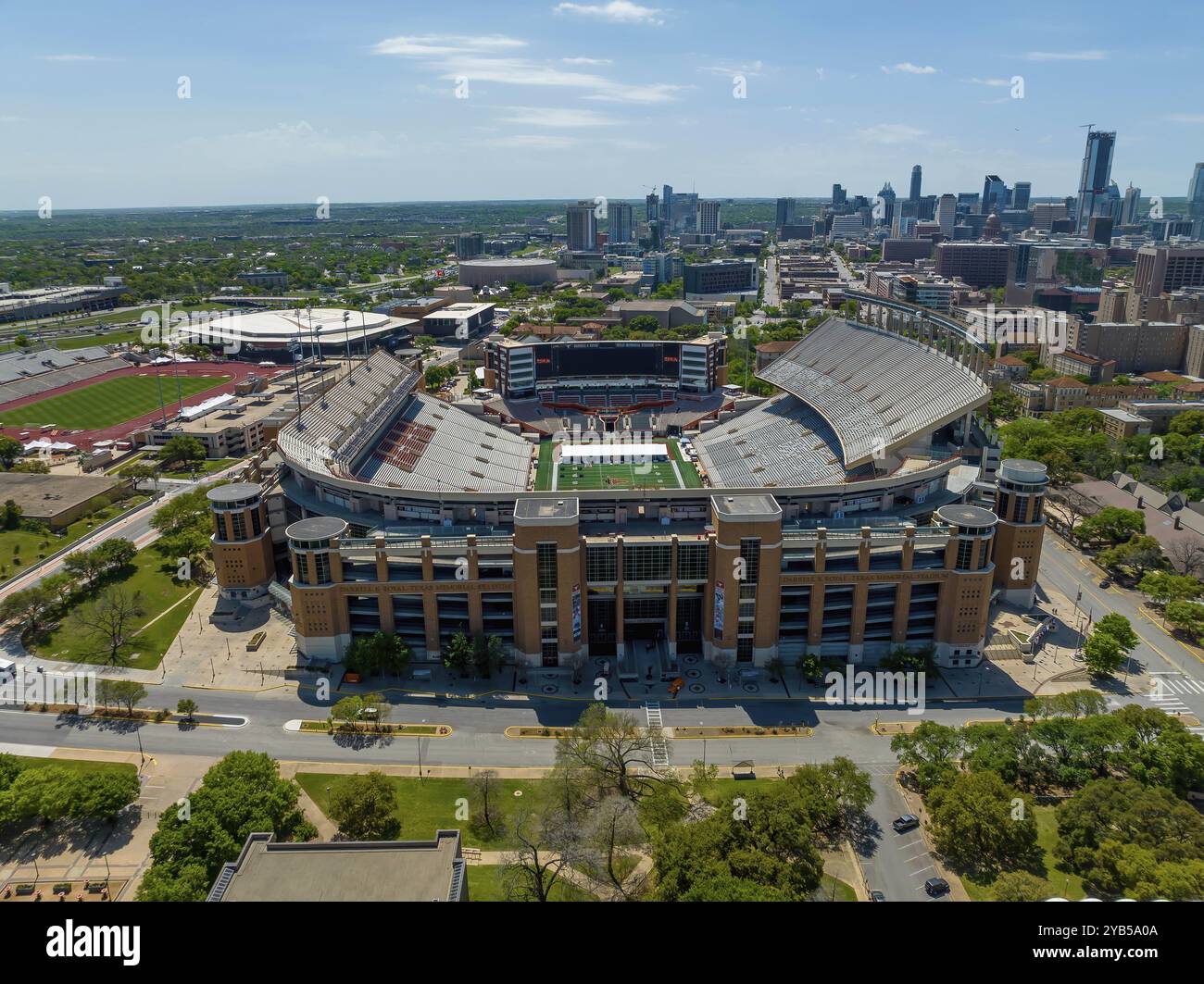 Darrell K Royal Memorial Stadium in Austin, Texas, auf dem Campus der University of Texas Stockfoto