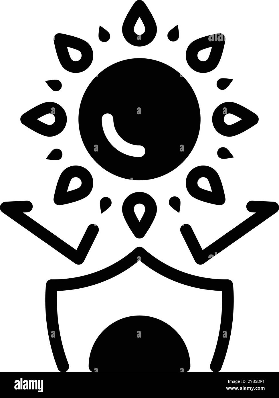 Symbol für Schutz, uv-Schutz Stock Vektor