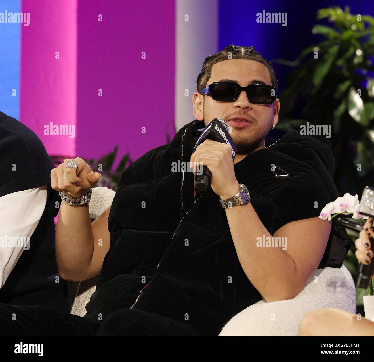 Miami, Vereinigte Staaten Von Amerika. Oktober 2024. MIAMI BEACH, FLORIDA - 16. OKTOBER: JOP )Jesús Ortiz Paz) nimmt am 16. Oktober 2024 in Miami Beach, Florida, an der Billboard Latin Music Week Miami 2024 Teil - The Sony Music Publishing Icon Q&A mit JOP im Fillmore Miami Beach. (Foto: Alberto E. Tamargo/SIPA USA) Credit: SIPA USA/Alamy Live News Stockfoto