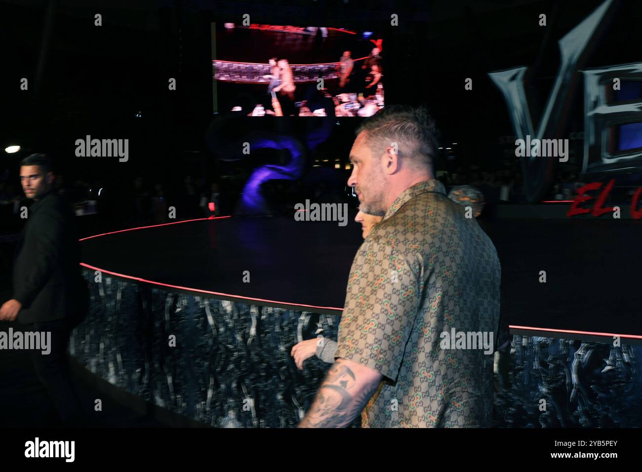 Venom: The Last Dance Red Carpet Tom Hardy nimmt an der Black Carpet Fan Veranstaltung für Venom: The Last Dance im Toreo Parque Central Teil. Am 15. Oktober 2024 in Mexiko-Stadt. Mexico City CDMX Mexico Copyright: XYamakxPereax Stockfoto