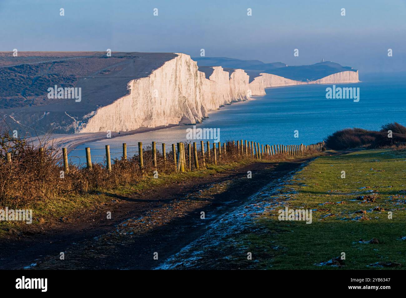 Sieben Schwestern Kreidefelsen East Sussex Stockfoto