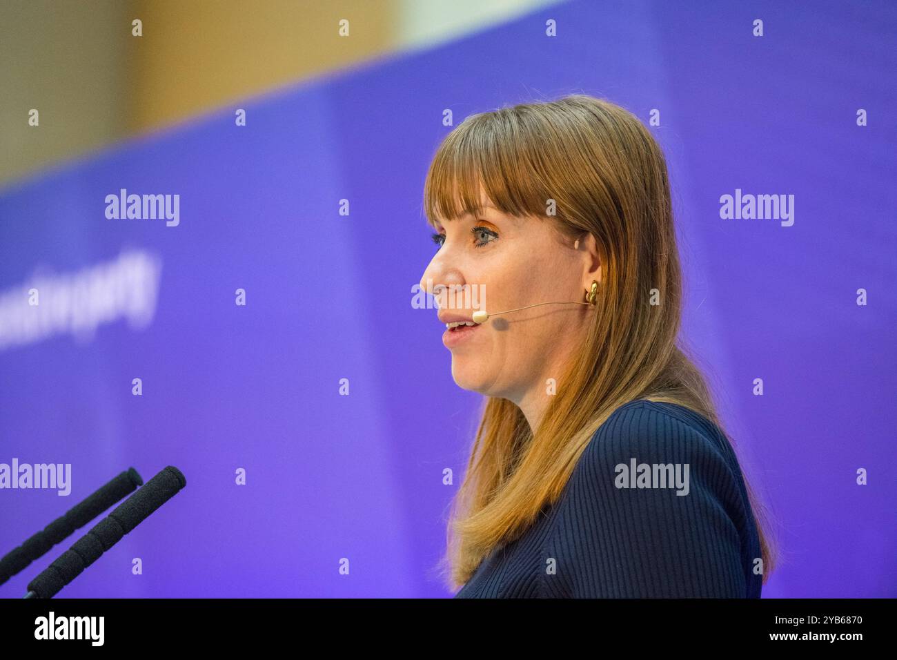 Änderungsereignis für Kooperationspartei. Angela Rayner Abgeordnete, stellvertretende Premierministerin, spricht auf der eintägigen Veranstaltung in Manchester. Stockfoto