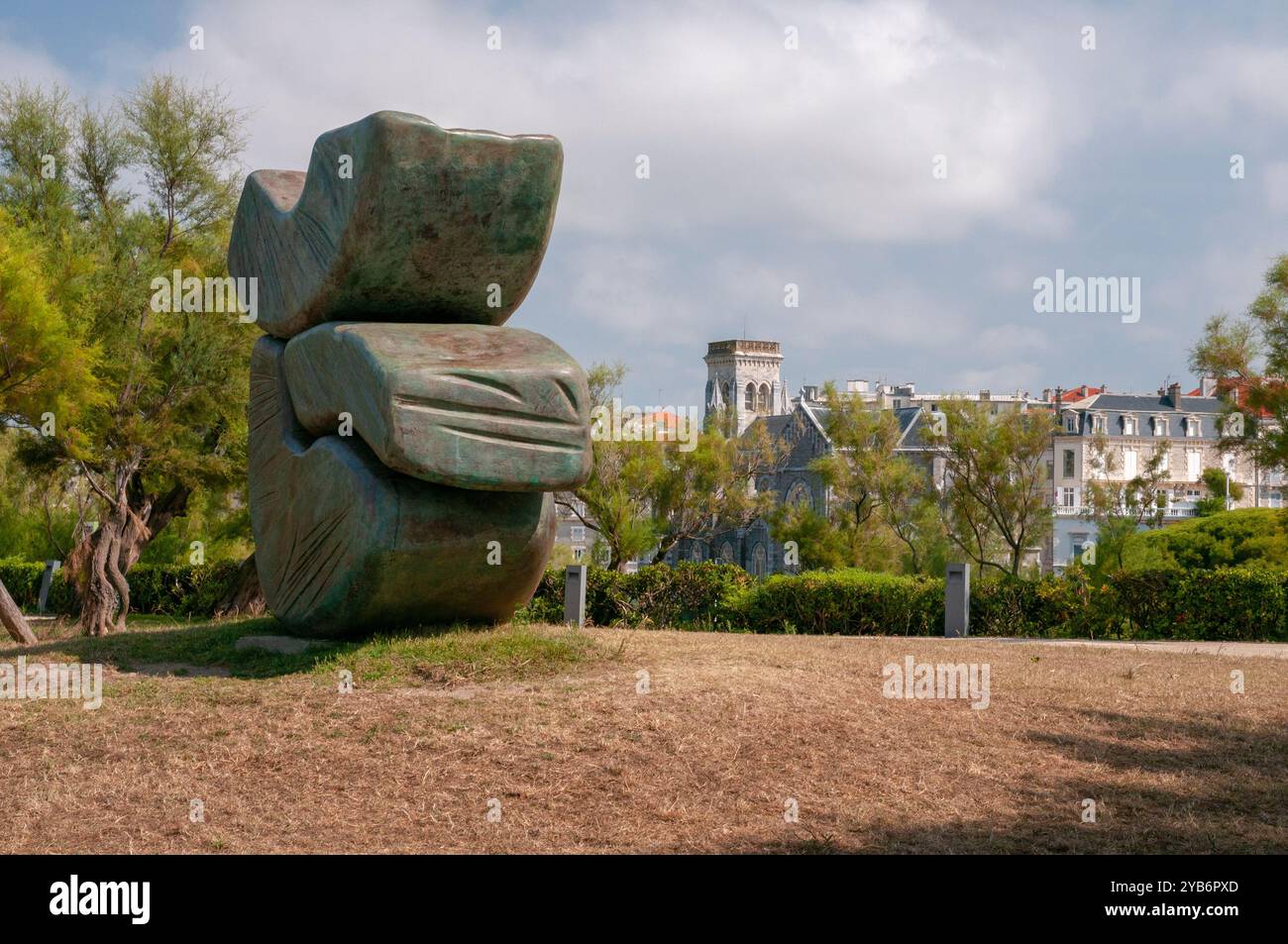 Skulptur des baskischen Künstlers Zigor, Biarritz, Pyrenäen-Atlantiques (64); Region Nouvelle-Aquitaine, Frankreich Stockfoto