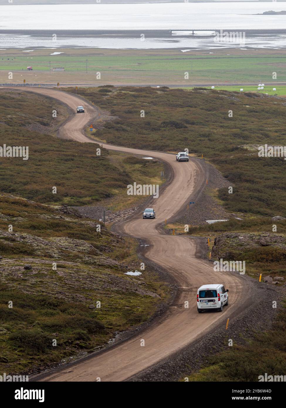 Öxi Mountain Road 939, Ostfjorde, Island Stockfoto