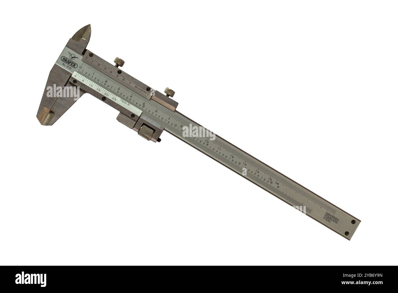 Produktbild von Vernier-Bremssattel 150 Mm – Kohlenstoffstahl, Nonius, 0,02 Mm Genauigkeit, Mit Feststellschraube, 4 Messfunktionen
