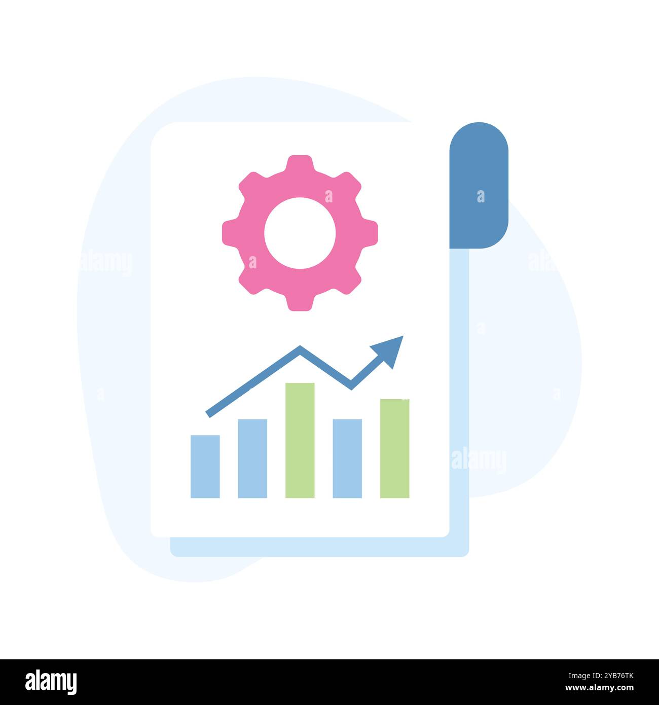 Sehen Sie sich dieses erstaunliche Symbol für Datenanalyse im trendigen Stil an, erstklassiger Vektor für Datenanalyse Stock Vektor