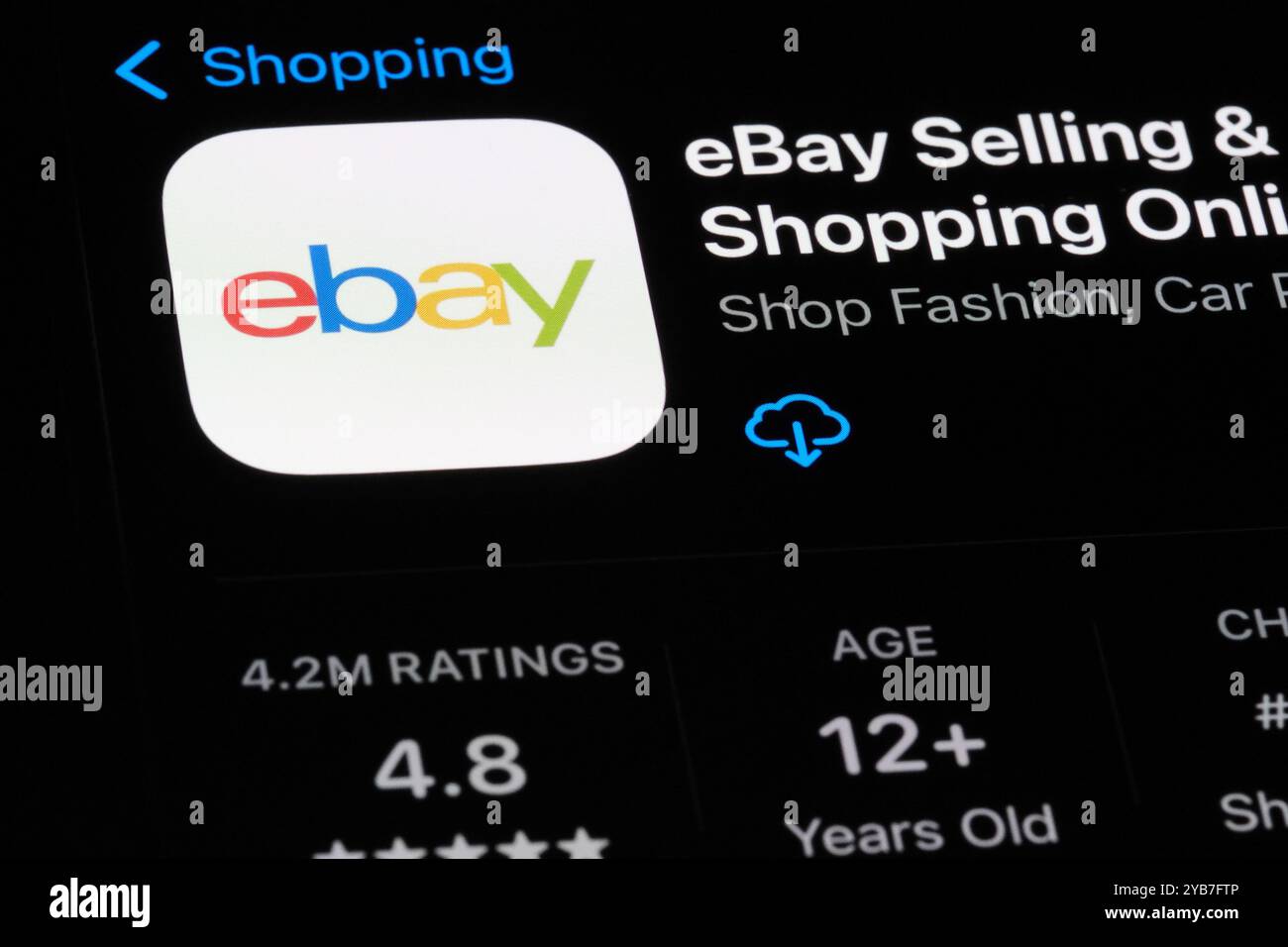 EBay App-Symbol und Firmenlogo Stockfoto