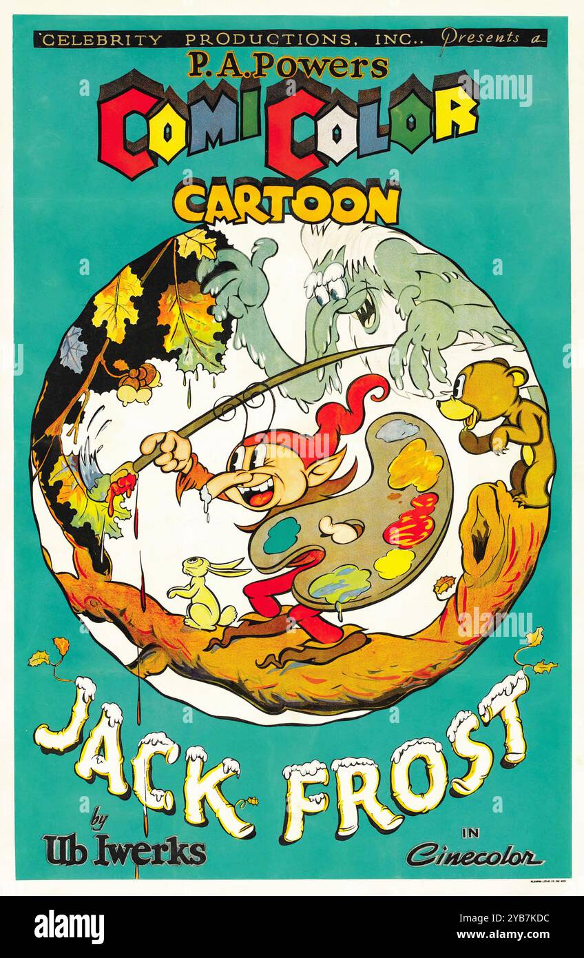 Jack Frost (Celebrity Productions, 1934) PA Powers ComiColor Cartoon - Ub Iwerks Stockfoto