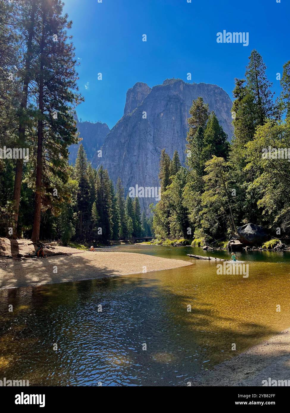Ruhe-Fluss - Smartphone-aufgenommenes Stockfoto