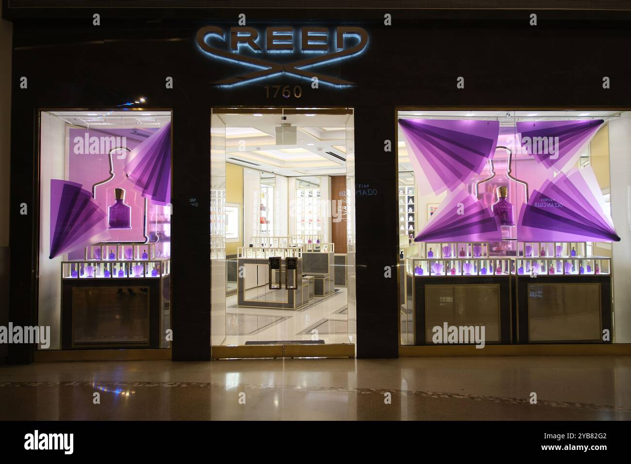 Las Vegas, Nevada, USA - 17. Juni 2024: Supermarkt für Parfüm in Creed. Stockfoto