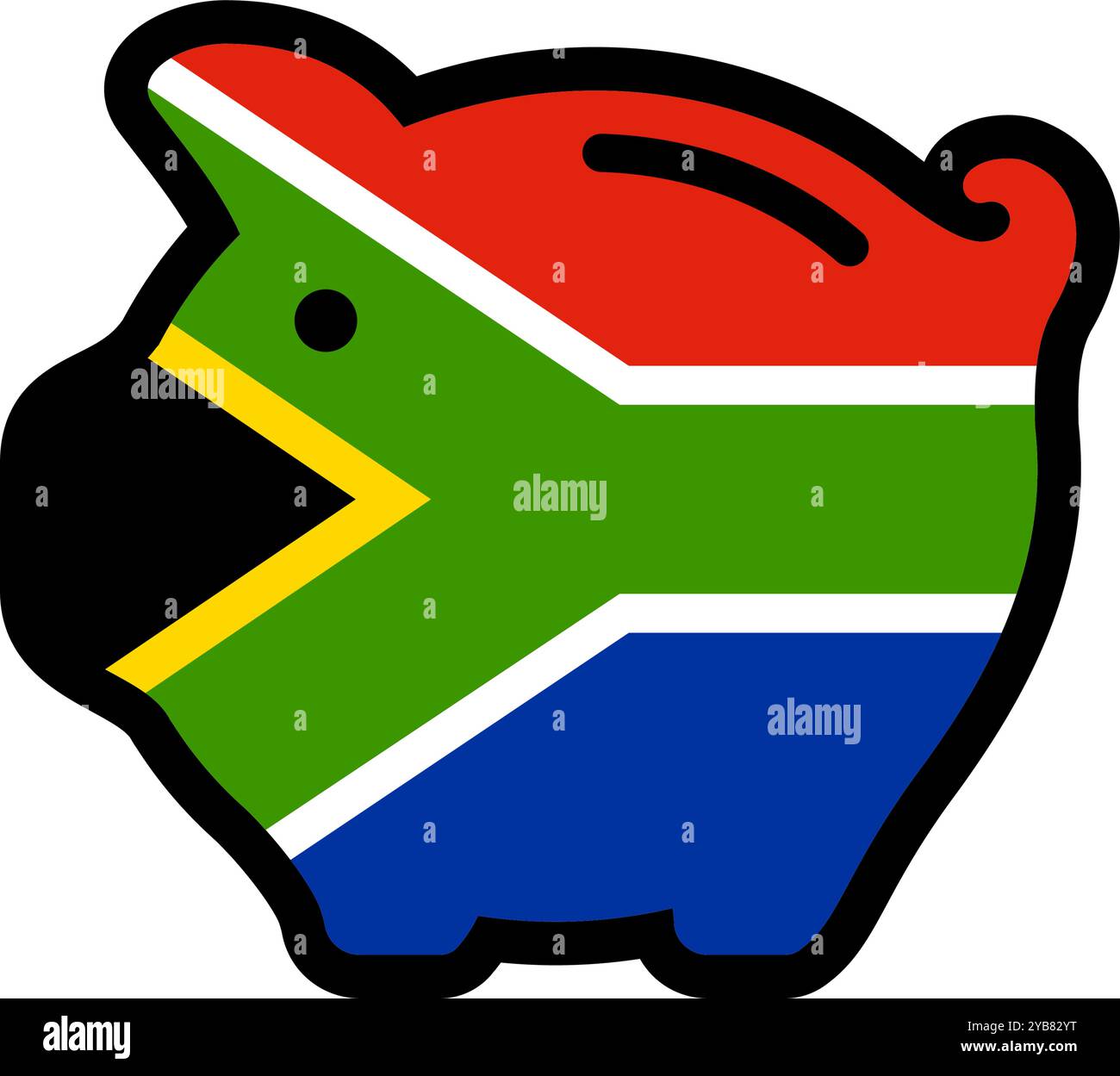 Symbol für die Flagge der Schweinebank Stock Vektor