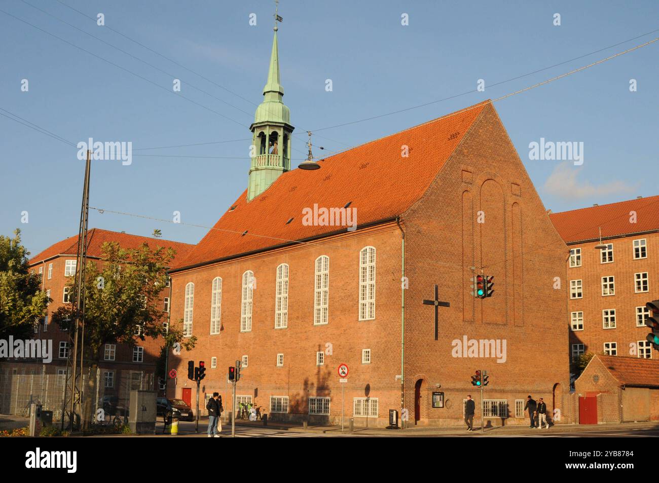 Kopenhagen/Dänemark/17 Oct 2024/Dänische Luthr Kirche Allehelgens kirke oder Kirche in Danih Hauptstadt. Foto. Bilder von Francis Joseph Dean/Dean sind nicht für kommerzielle Zwecke bestimmt Stockfoto