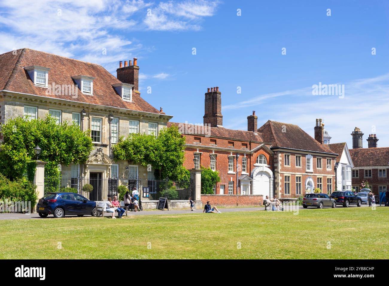 Mompesson House ein georgianisches Haus aus dem 18. Jahrhundert in der Nähe von Salisbury Wiltshire England Großbritannien GB Europa Stockfoto