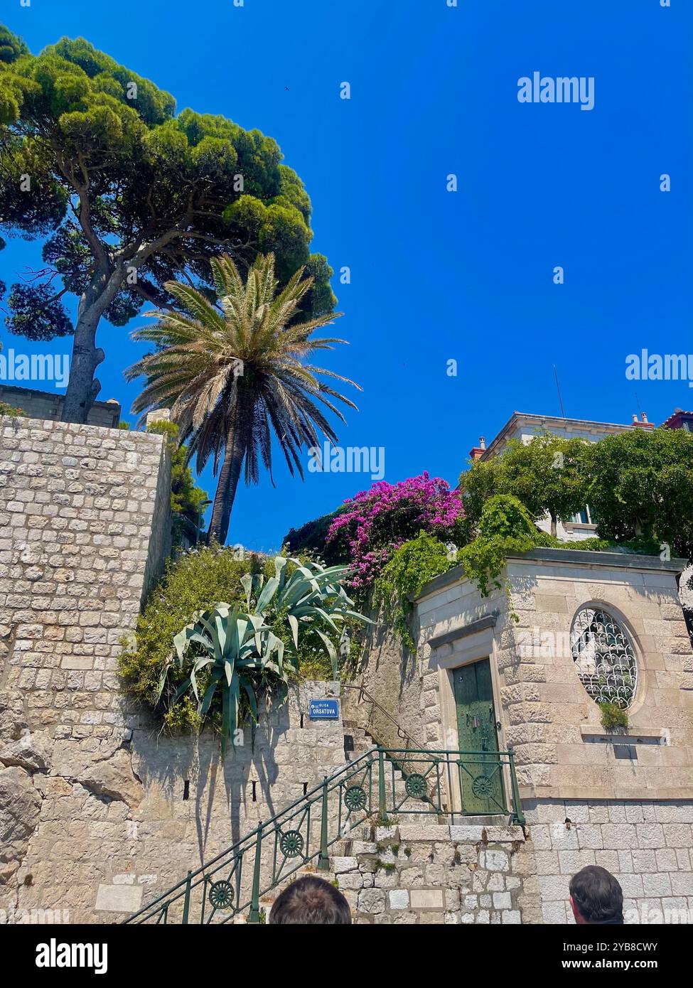 Hübsche Straßen von Dubrovnik, Kroatien - Smartphone-aufgenommenes Stockfoto