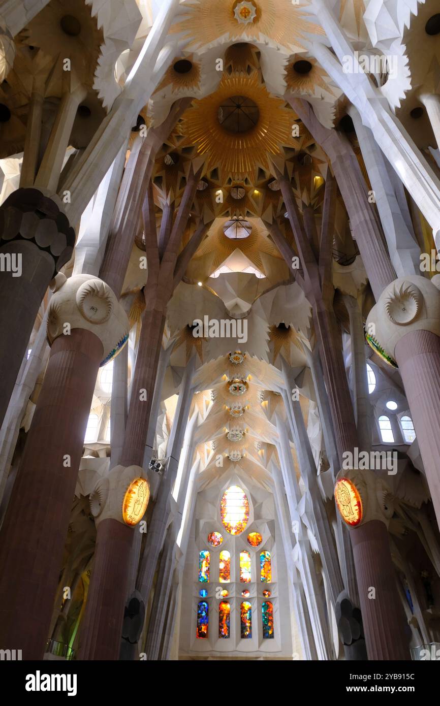 In der Kirche Sagrada Familia, 2023. Stockfoto