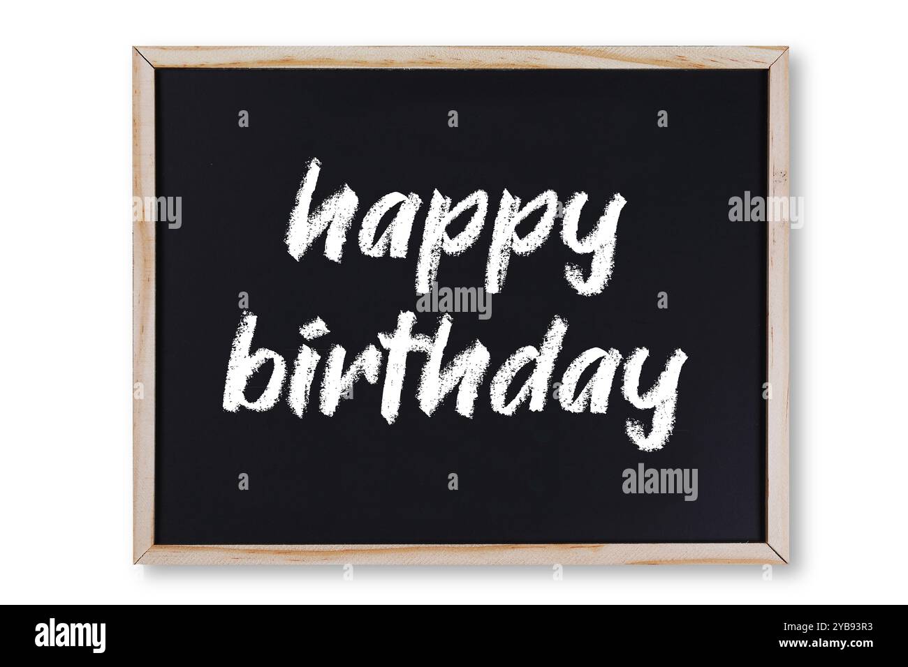 Happy Birthday Konzept Kreide auf Tafel Stockfoto