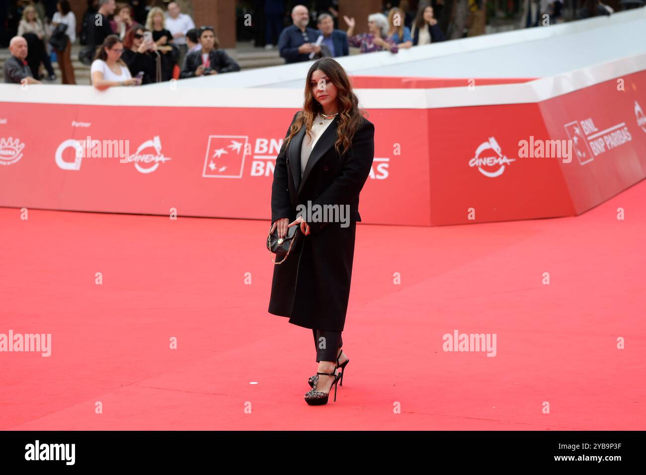 Rom, Italien. Oktober 2024. Lavinia Fuksas besucht den roten Teppich des Films „Marko Polo“ beim Rome Film fest 2024 im Auditroium Parco della Musica. (Foto: Mario Cartelli/SOPA Images/SIPA USA) Credit: SIPA USA/Alamy Live News Stockfoto