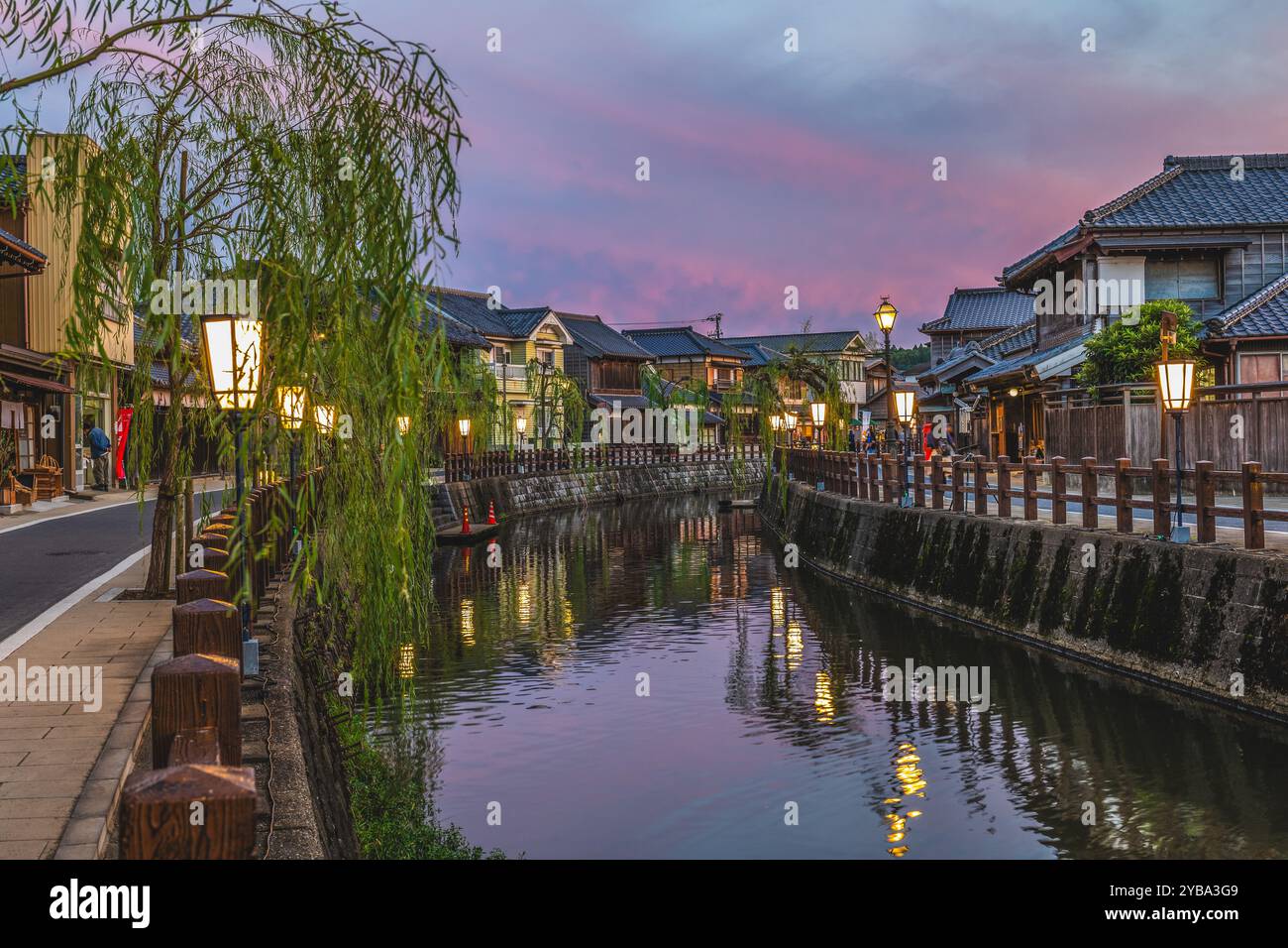 Sawara Historical District, eine antike Stadt in Chiba, Japan Stockfoto
