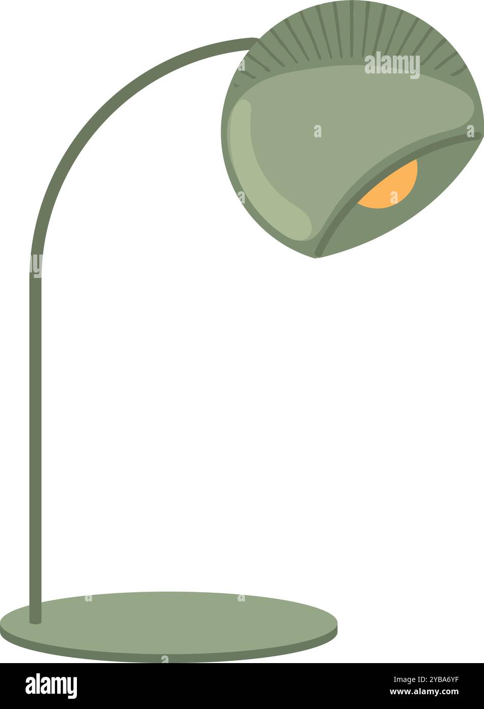 Schreibtischlampe mit minimalistischem Design für den Innenraum, Vector Stock Vektor