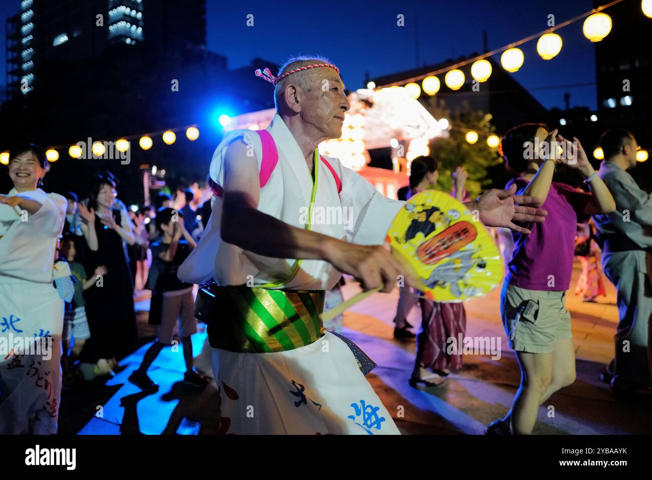 Traditionelles Festival am Berg Tanz im Odori Park in Sapporo. Hokkaido, Japan Stockfoto